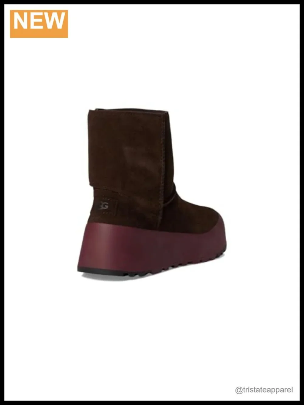 Women's Water-Resistant Suede Mid-Calf Fashion Boot with Hook-and-Loop Closure